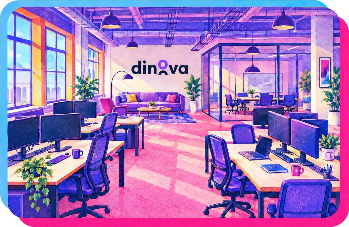L&rsquo;ufficio Dinova illustrato